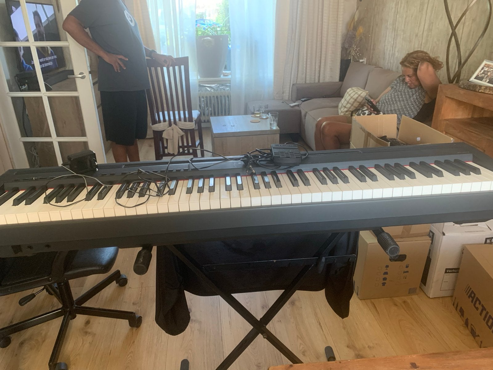 Yamaha P-95 Digitaal Piano - Zo goed als nieuw, Ophalen, Zwart, Digitaal, Zo goed als nieuw