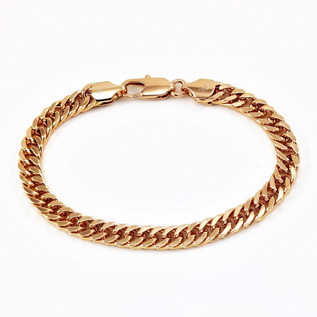 Dames - Heren Cubaanse Rosé Vergulde Armband XUPING, Sieraden, Tassen en Uiterlijk, Staal, Birgitta-Gracht 33, 6465 EL Kerkrade, Nederland