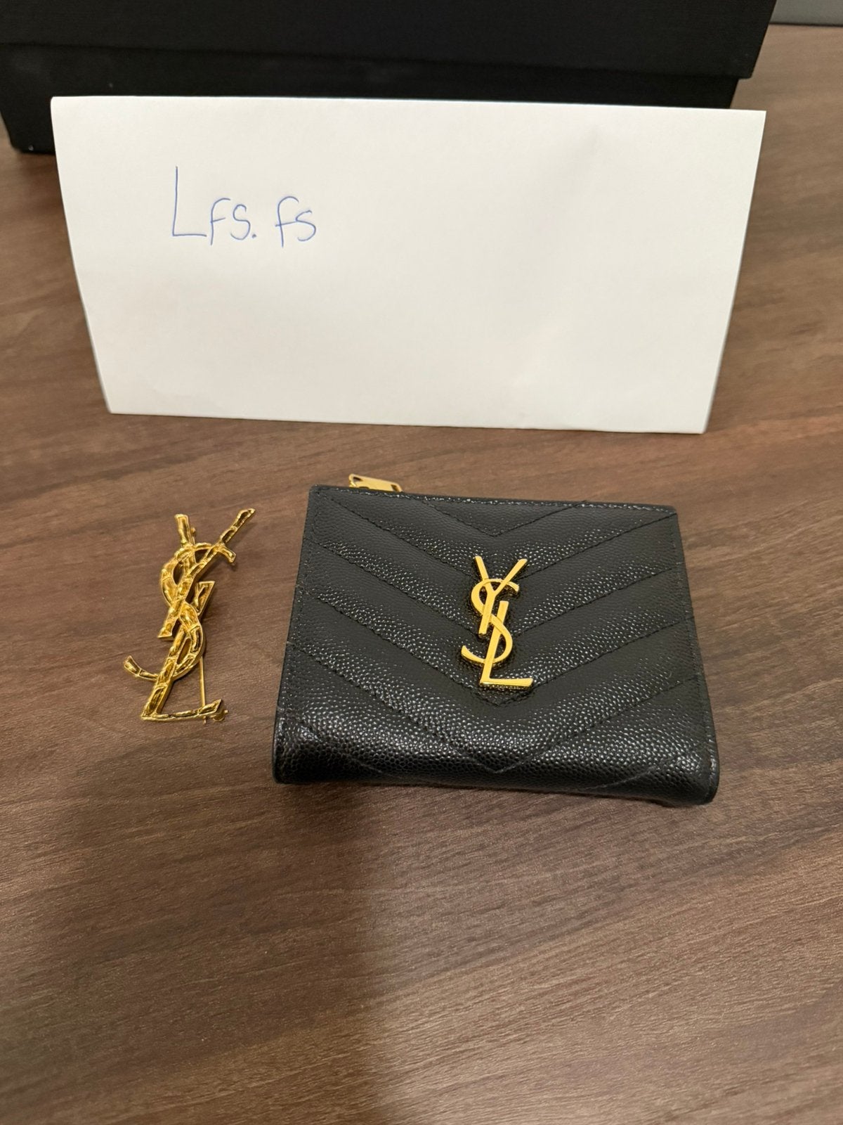 Saint laurent portemonnee orgineel., Ophalen of Verzenden, Zo goed als nieuw, Zwart