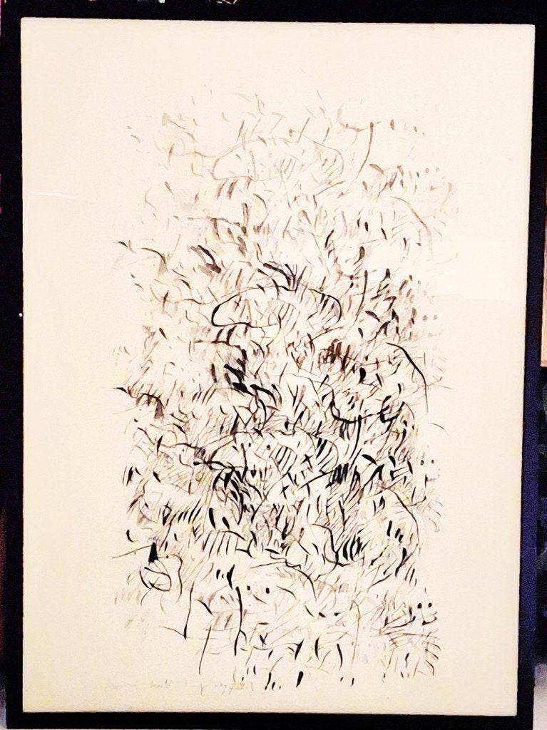 Prachtige TEKENING van HARM HOLTKAMP, Ophalen of Verzenden, Tekening, Achter glas