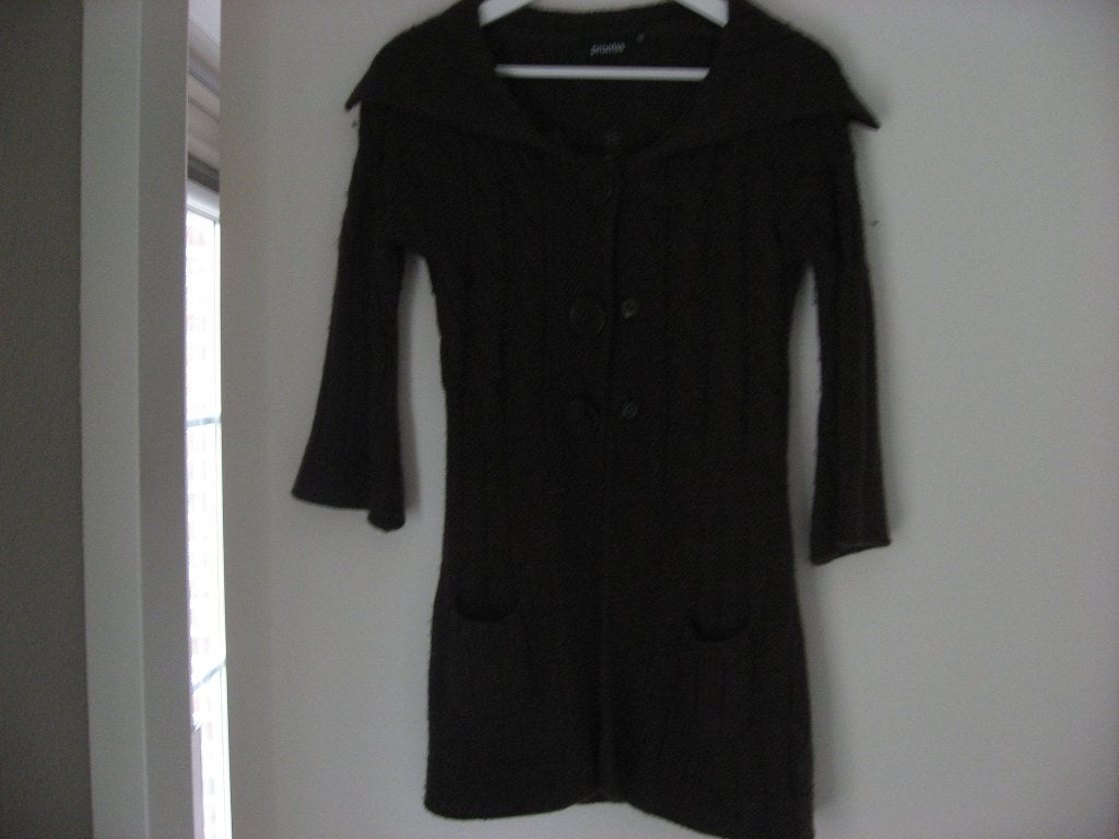 nieuw bruin kabel vest van Promiss met alpacawol, mt S/M, Promiss, Bruin, Verzenden, Nieuw
