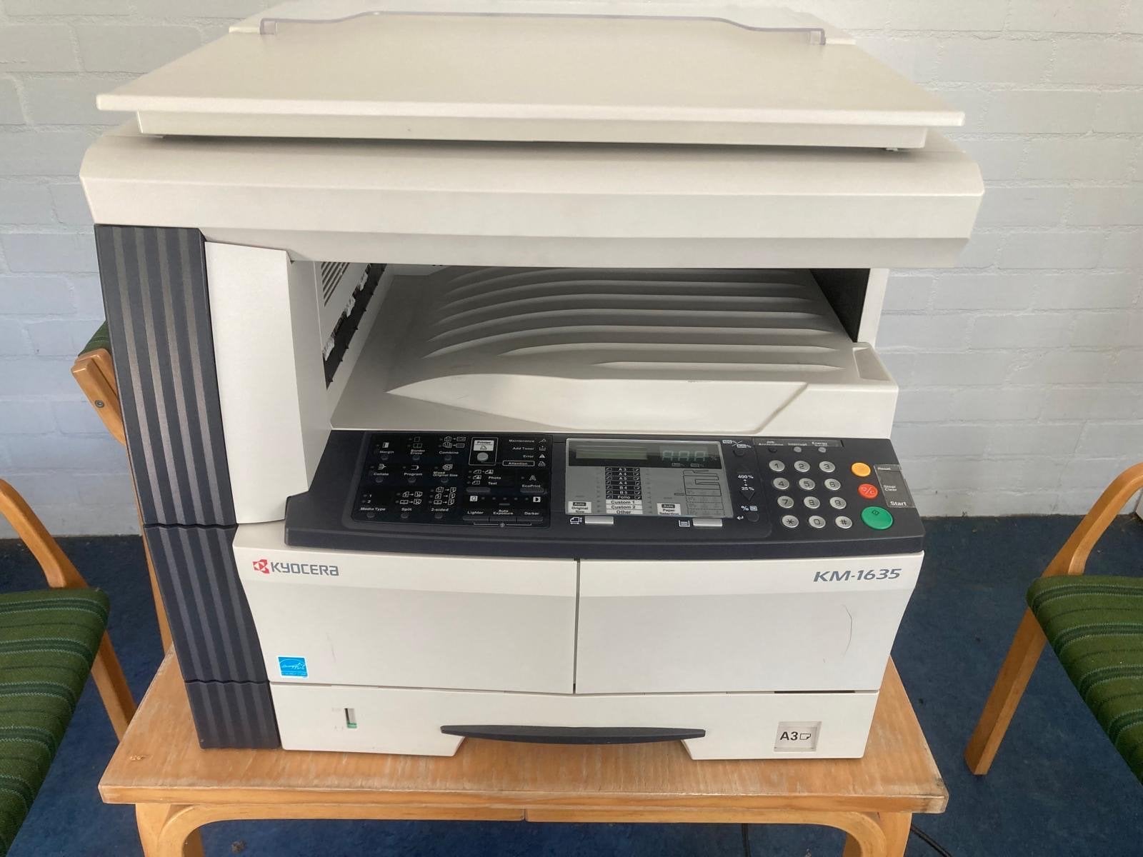Kyocera KM-1635 All-in-one Laserprinter, Computers en Software, Printers, Ophalen, Gebruikt, All-in-one, Zwart-en-wit printen