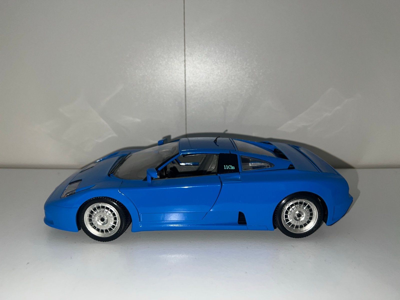 Bugatti EB110 modelauto - Blauw, Ophalen, Zo goed als nieuw, Auto, Overige merken