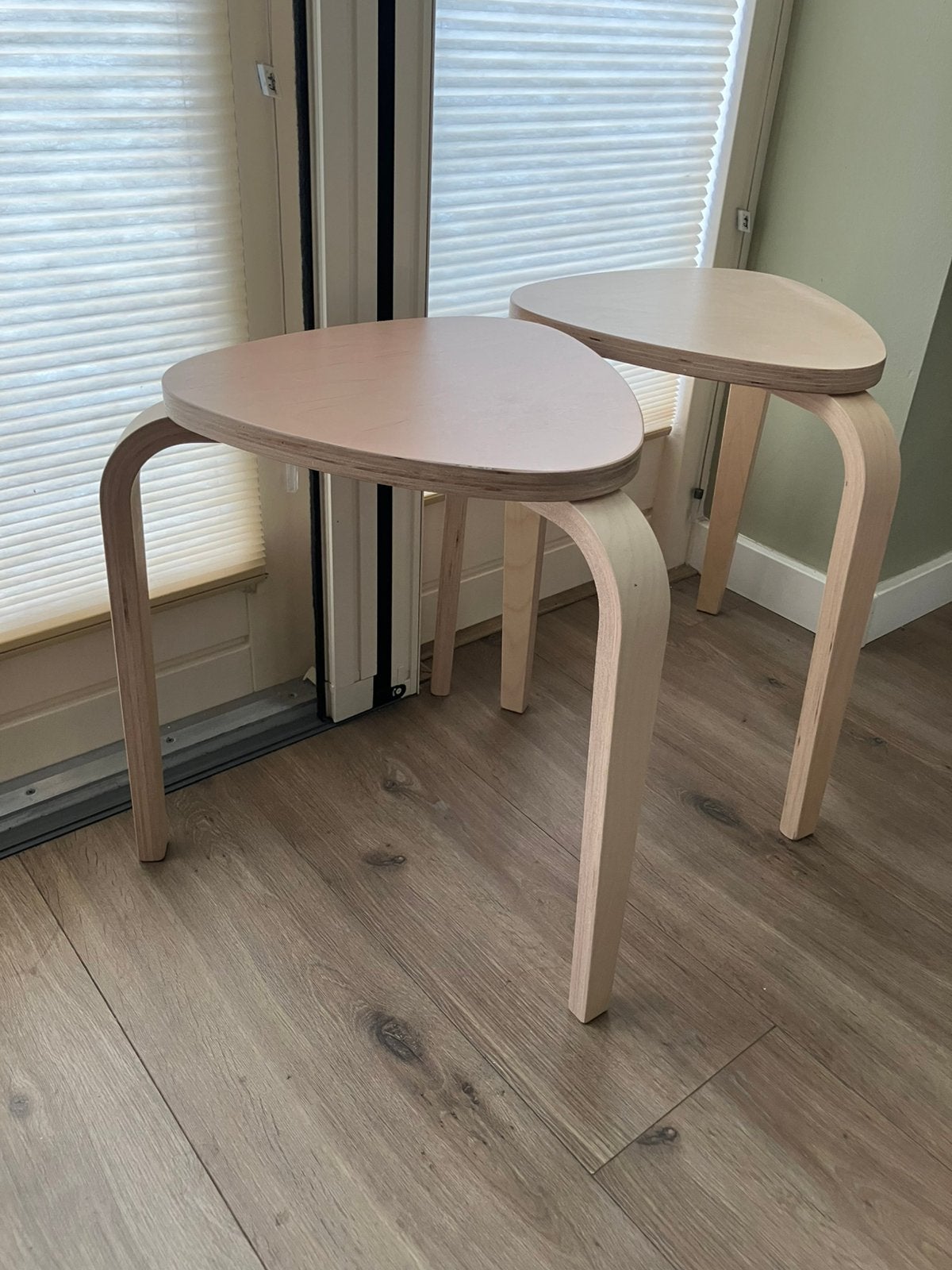 twee Kyrre ikea krukjes berken, Ophalen, Zo goed als nieuw, Hout