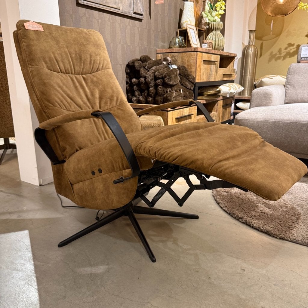 Relaxfauteuil Vicio - Stof Geel - Pronto Wonen, Huis en Inrichting, Niet ingevuld, Niet ingevuld, Niet ingevuld