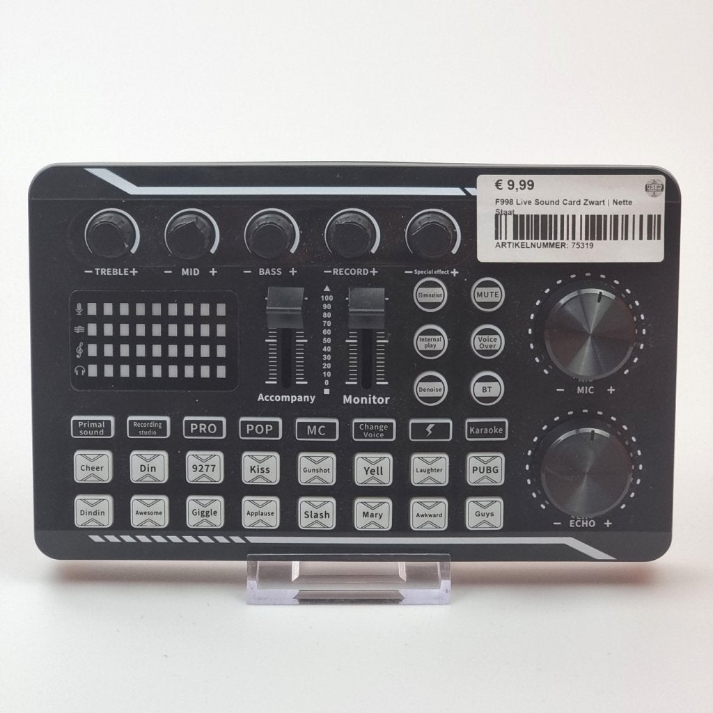 F998 Live Sound Card Zwart | Nette Staat, Muziek en Instrumenten, Flex Ltd., Zo goed als nieuw, https://flex.com/contact-us, Nobelstraat 10, 5807 GA Oostrum LB, Limburg, Nederland