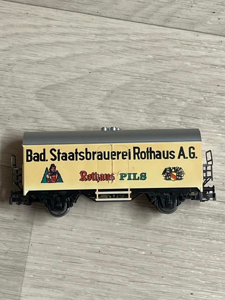 Märklin H0 Koelwagen Bad. Staatsbrauerei Rothaus A.G., Hobby en Vrije tijd, Modeltreinen | H0, Wisselstroom, Gebruikt, Wagon, Ophalen of Verzenden