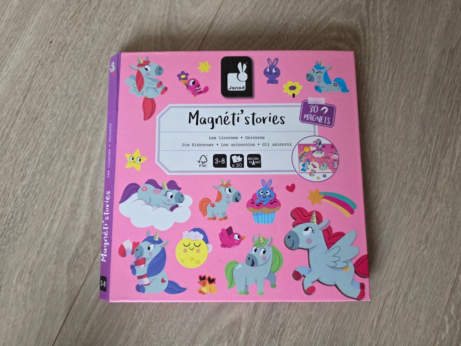 Janod magnetibook eenhoorns, Kinderen en Baby's, Speelgoed | Educatief en Creatief, Ophalen of Verzenden, Gebruikt