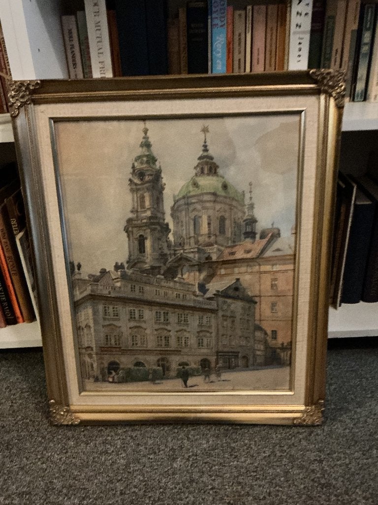 schilderij, Ophalen, Bijzondere lijst, Klassiek, Aquarel