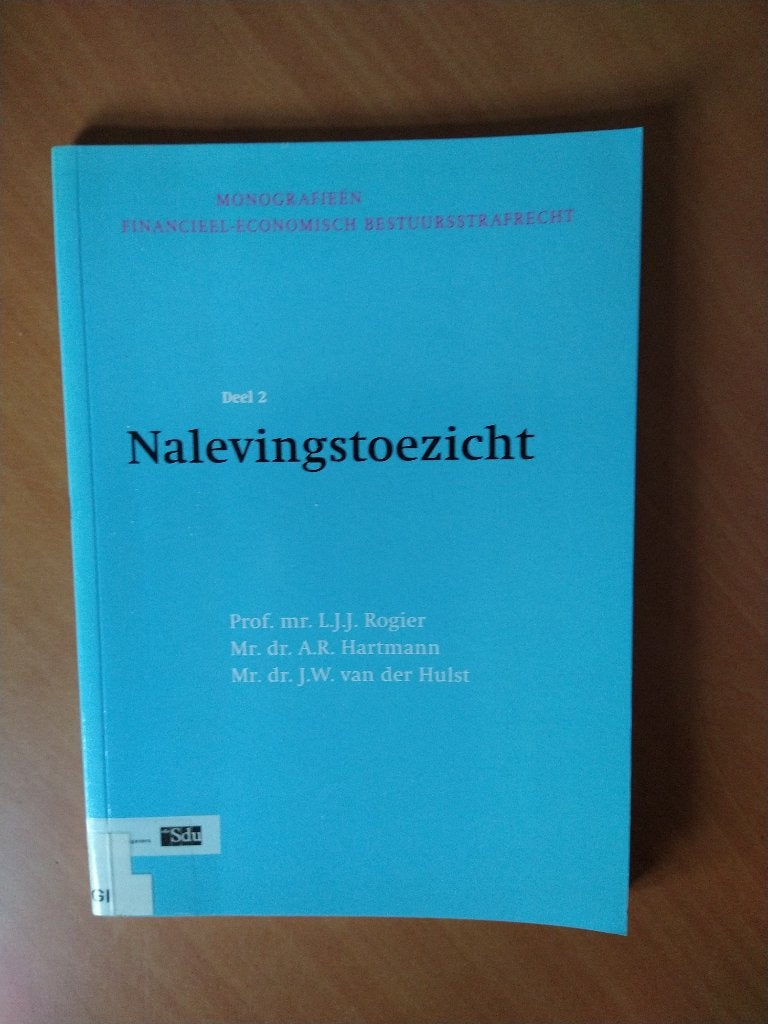 Nalevingstoezicht. L.J.J.. Rogier, Ophalen of Verzenden, Zo goed als nieuw, Natuurwetenschap