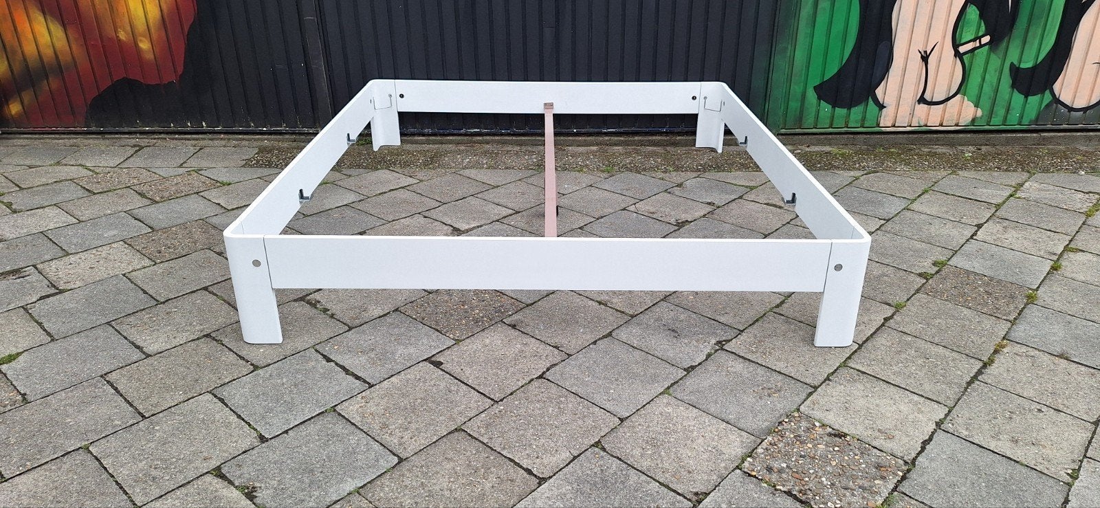 Auping Auronde 160*200*35 cm, Ophalen, Wit, Tweepersoons, 200 cm