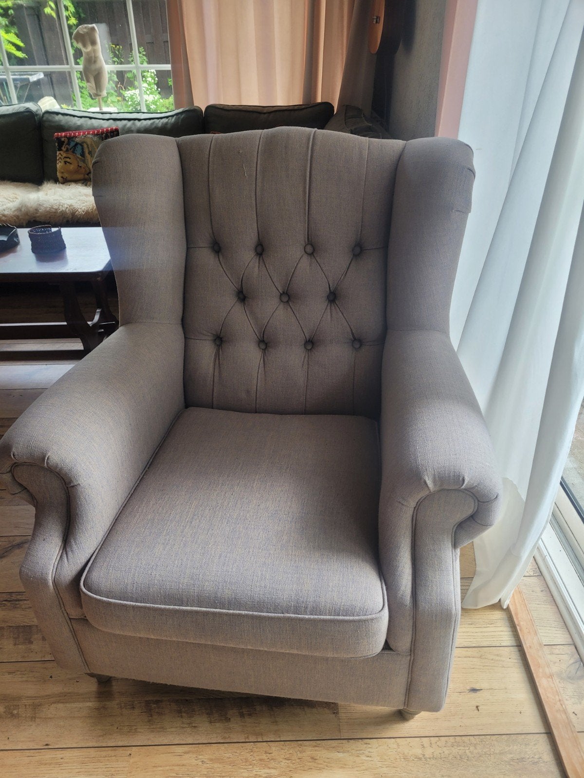 Fauteuil grijs, Ophalen of Verzenden, 75 tot 100 cm, 50 tot 75 cm