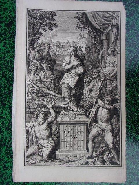 Titelblad Schotanus a Sterringa,Uitbeeldinge der Heerlijkhei, Origineel, Mythologie, Ophalen of Verzenden, Gravure
