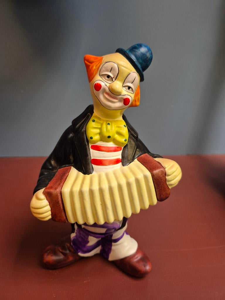 Clown met accordeon, Ophalen of Verzenden, Zo goed als nieuw, Mens