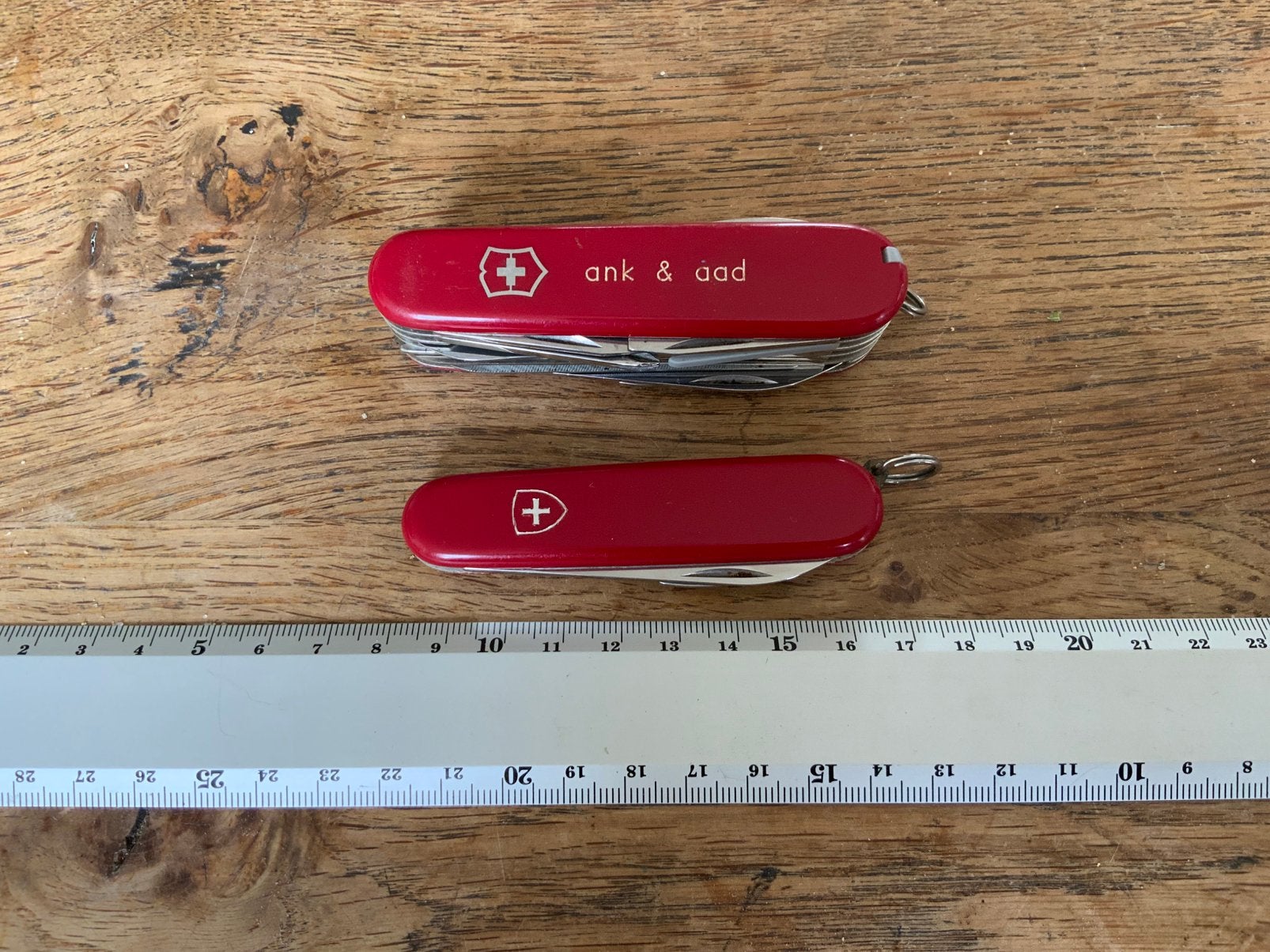Vintage Victorinox Multitool Zakmes Champion + Bantam, Ophalen of Verzenden, Zo goed als nieuw