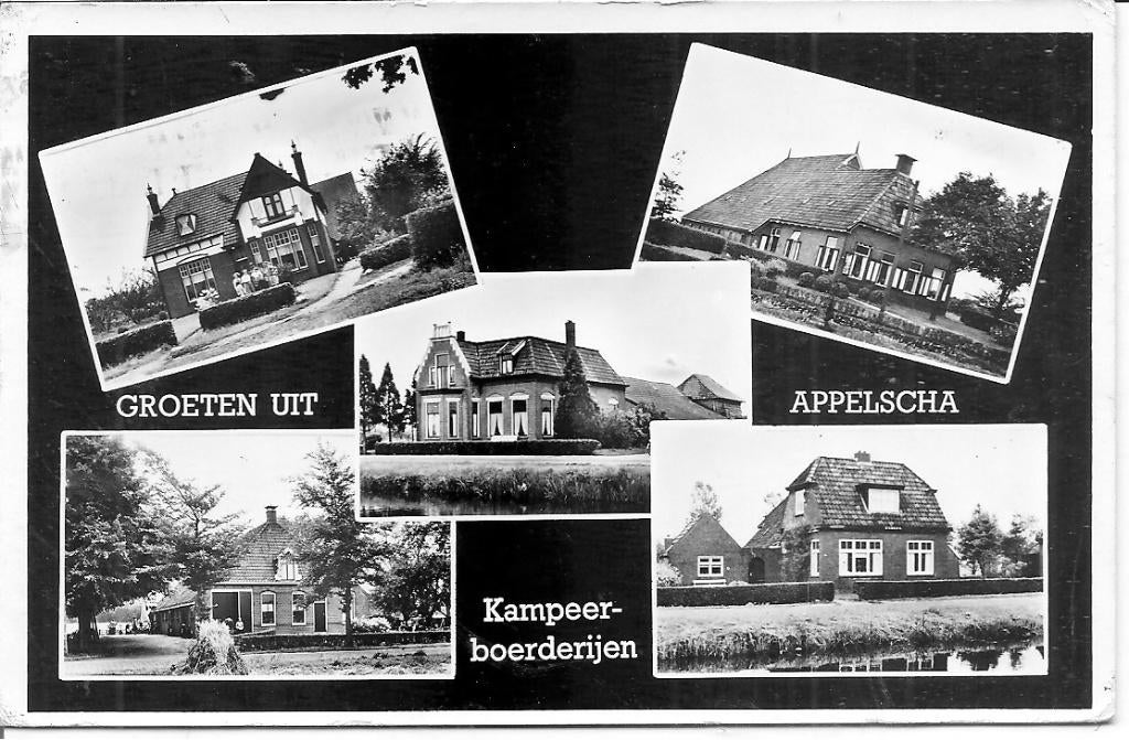 Groeten Kampeer Boerderijen Appelscha., Ophalen of Verzenden, 1960 tot 1980, Gelopen, Friesland