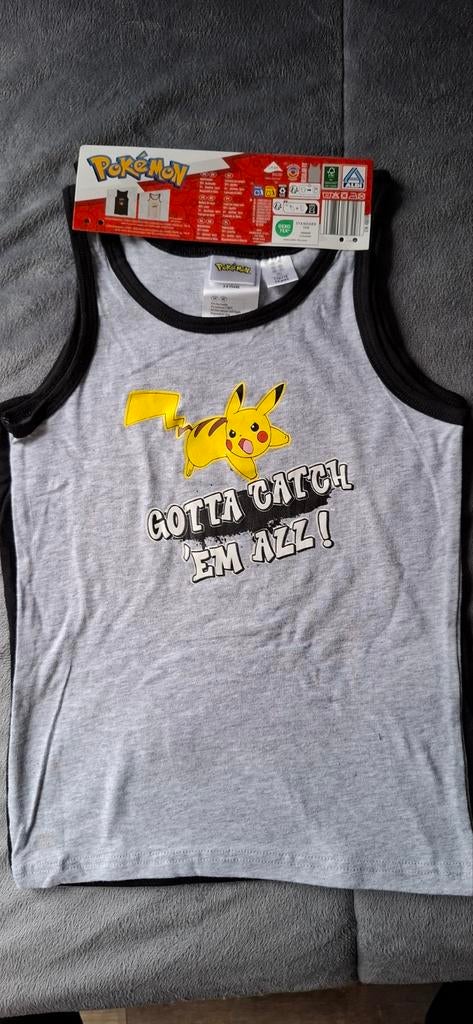 Nieuw Pokemon setje hemdjes 2 stuks maat  110-116, Ophalen of Verzenden, Nieuw, Nacht- of Onderkleding
