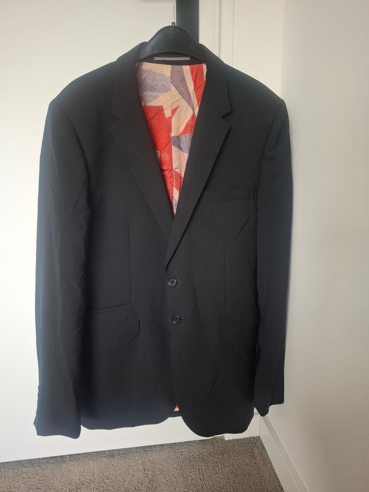 Paul Smith Colbert met Engelse Vlag Voering - Wol, Kleding | Heren, Paul Smith, Maat 48/50 (M), Zwart, Ophalen of Verzenden