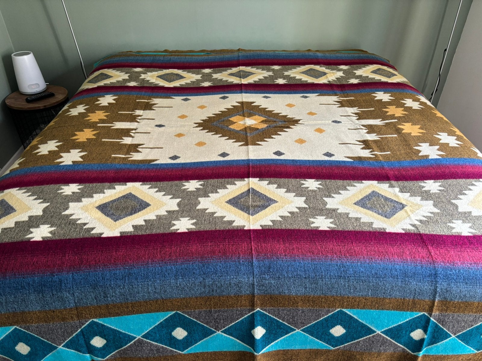 NIEUW! Alpaca wol deken kleed sprei plaid ruit design warm, Ophalen of Verzenden, Nieuw