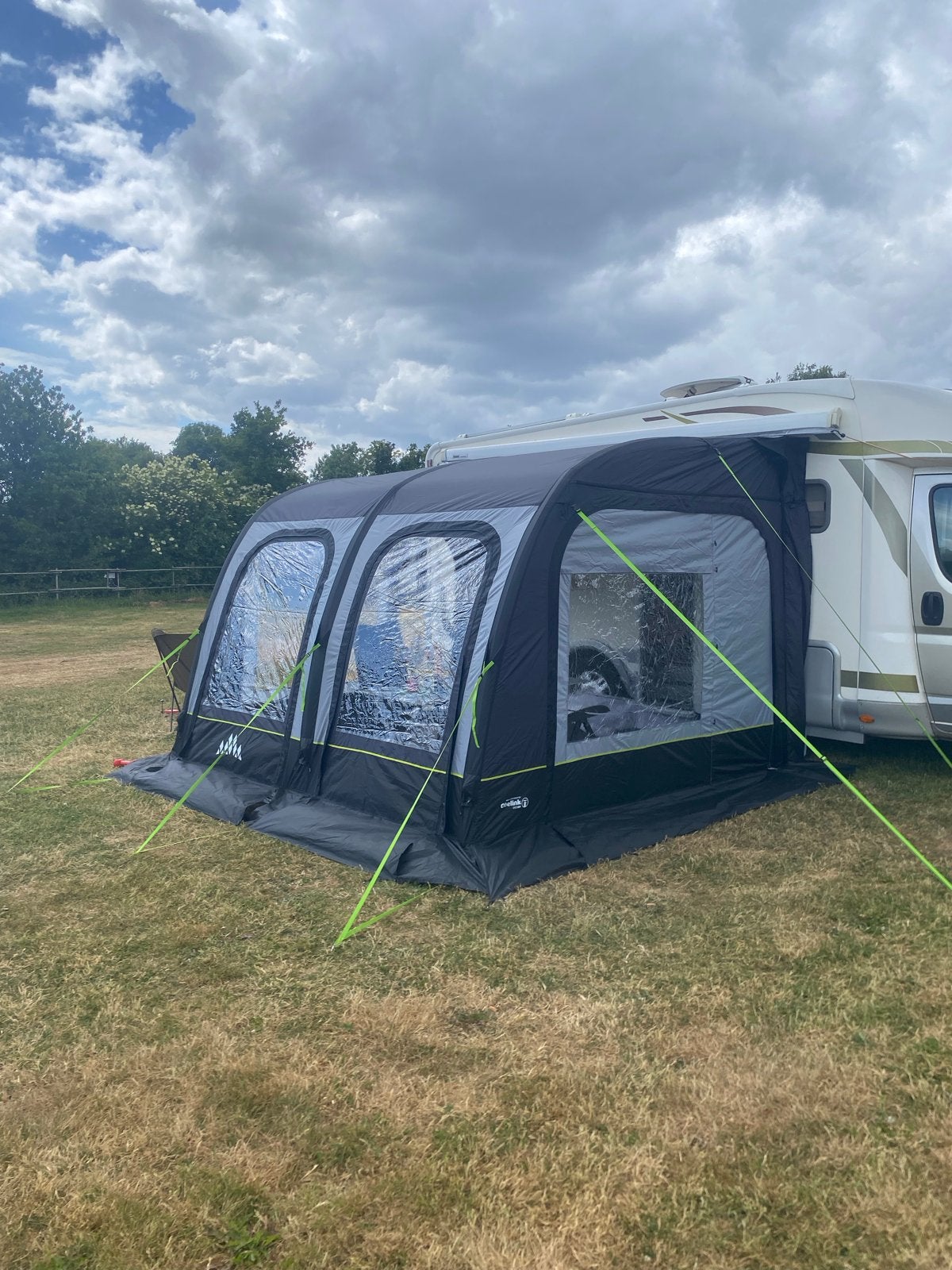 Obelink Easy Air Monaco 320 opblaasbare voortent als nieuw, Ophalen of Verzenden, Zo goed als nieuw, Polyester, Overige merken