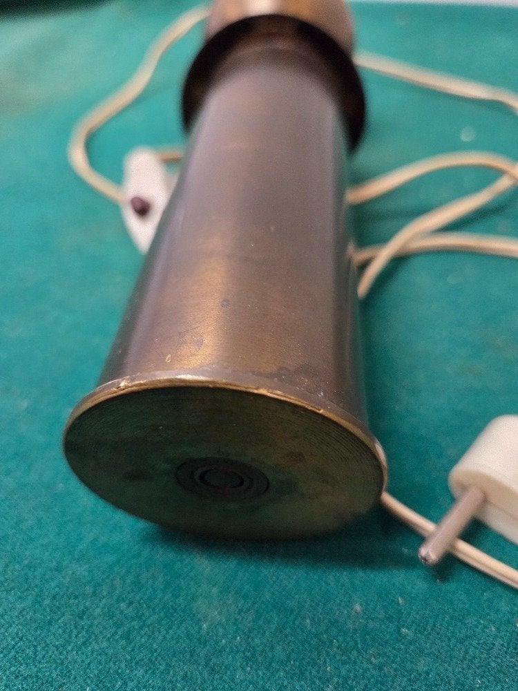tafellamp granaathuls 1968, Ophalen of Verzenden, 'T Olde Gre-j, Info@toldegrej.nl, Endepoelstraat 20f Didam