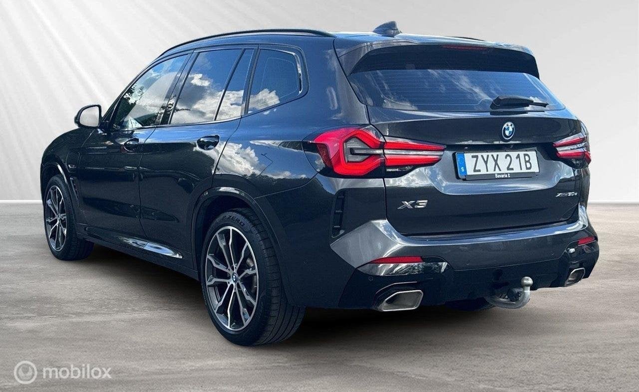 BMW X3 xDrive30e M-Sport, leer, trekhaak, Auto's, Automaat, Gebruikt, Zwart, Bedrijf