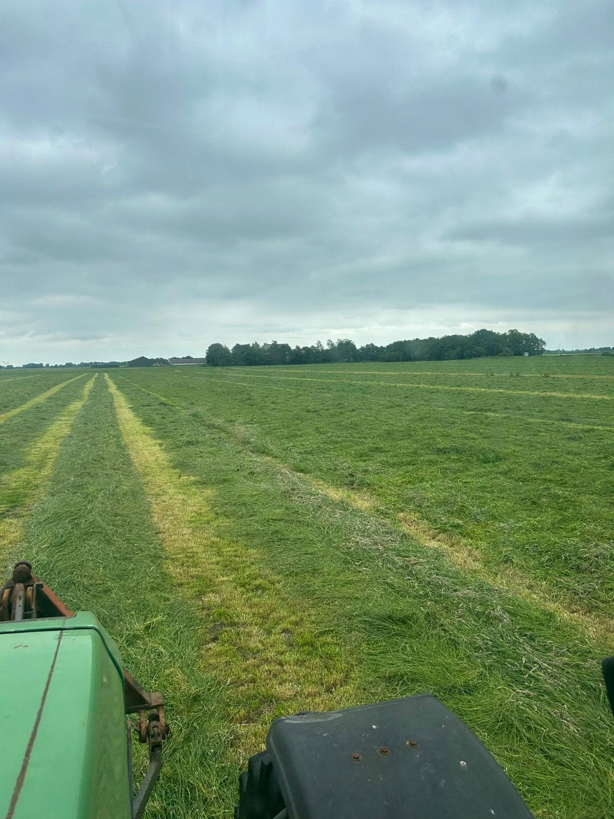 Ronde balen tweede snee, Ophalen
