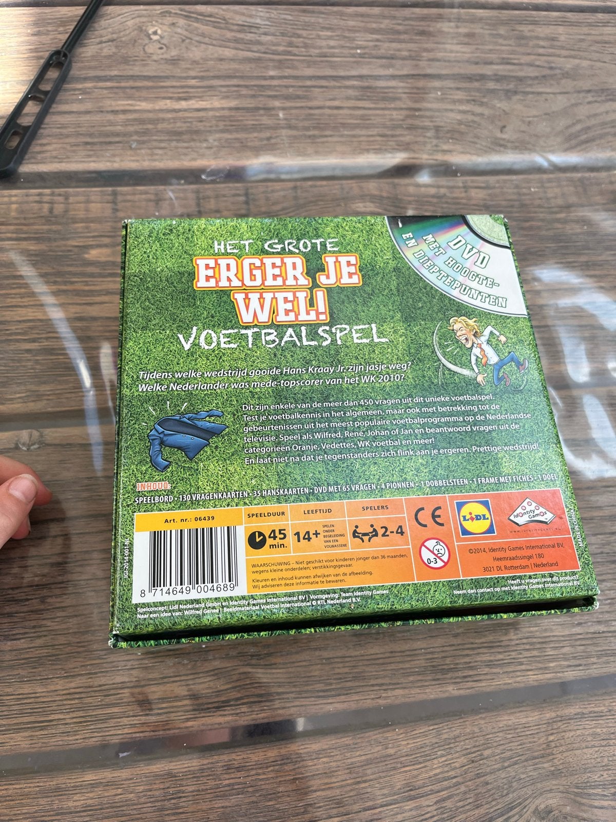 Het Grote Erger Je Wel! Voetbalspel met DVD, Hobby en Vrije tijd, Drie of vier spelers, Ophalen, Nieuw