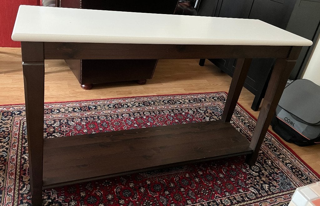 Bijzettafel, Huis en Inrichting, Tafels | Bijzettafels, Ophalen, Gebruikt, Landelijk, rustiek. Klassiek/traditioneel., 75 cm of meer
