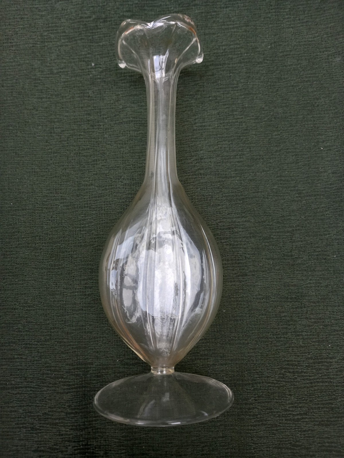 Mooi vintage glazen bloemenvaasje jaren '60., Ophalen of Verzenden