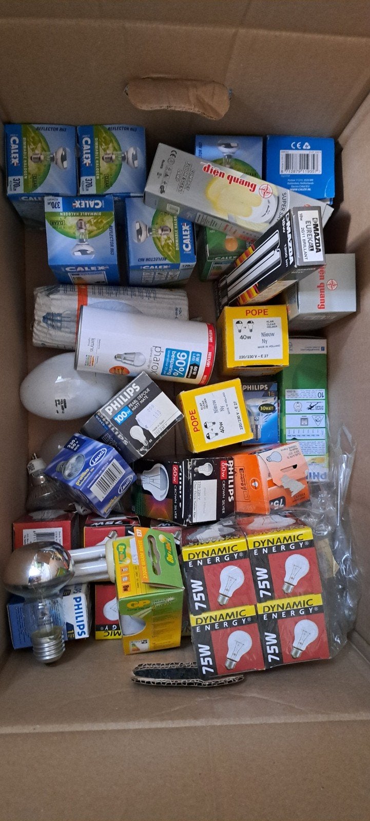 Grote partij diverse lampen en gloeilampen, Ophalen, Nieuw