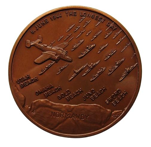 ** UK Historical medal 1984 40th Anniversary of D-Day **, Verzenden, Brons, Buitenland