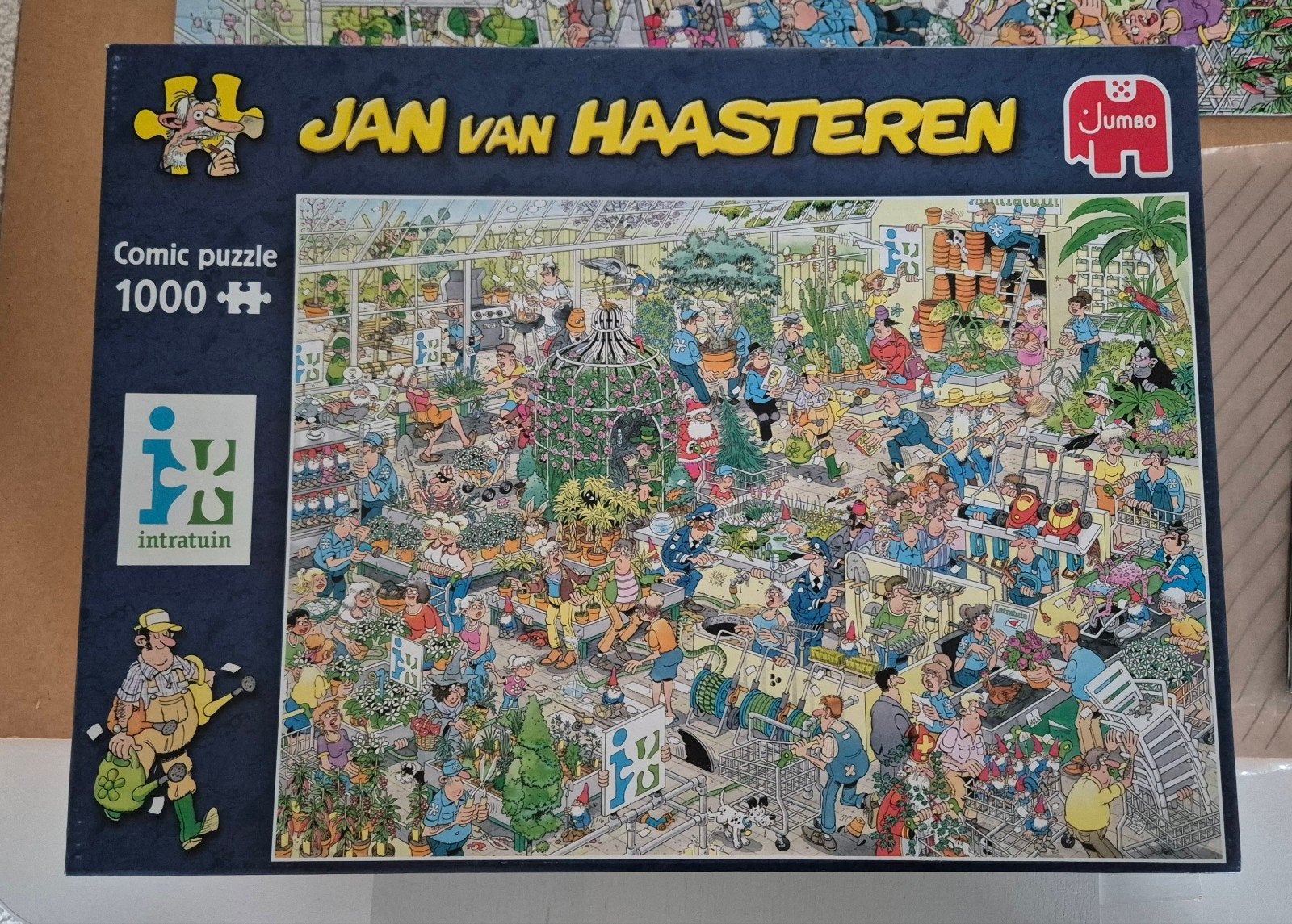 Jan van Haasteren Intratuin puzzel 1000 stukjes (2 missen), Ophalen, 500 t/m 1500 stukjes, Gebruikt, Legpuzzel