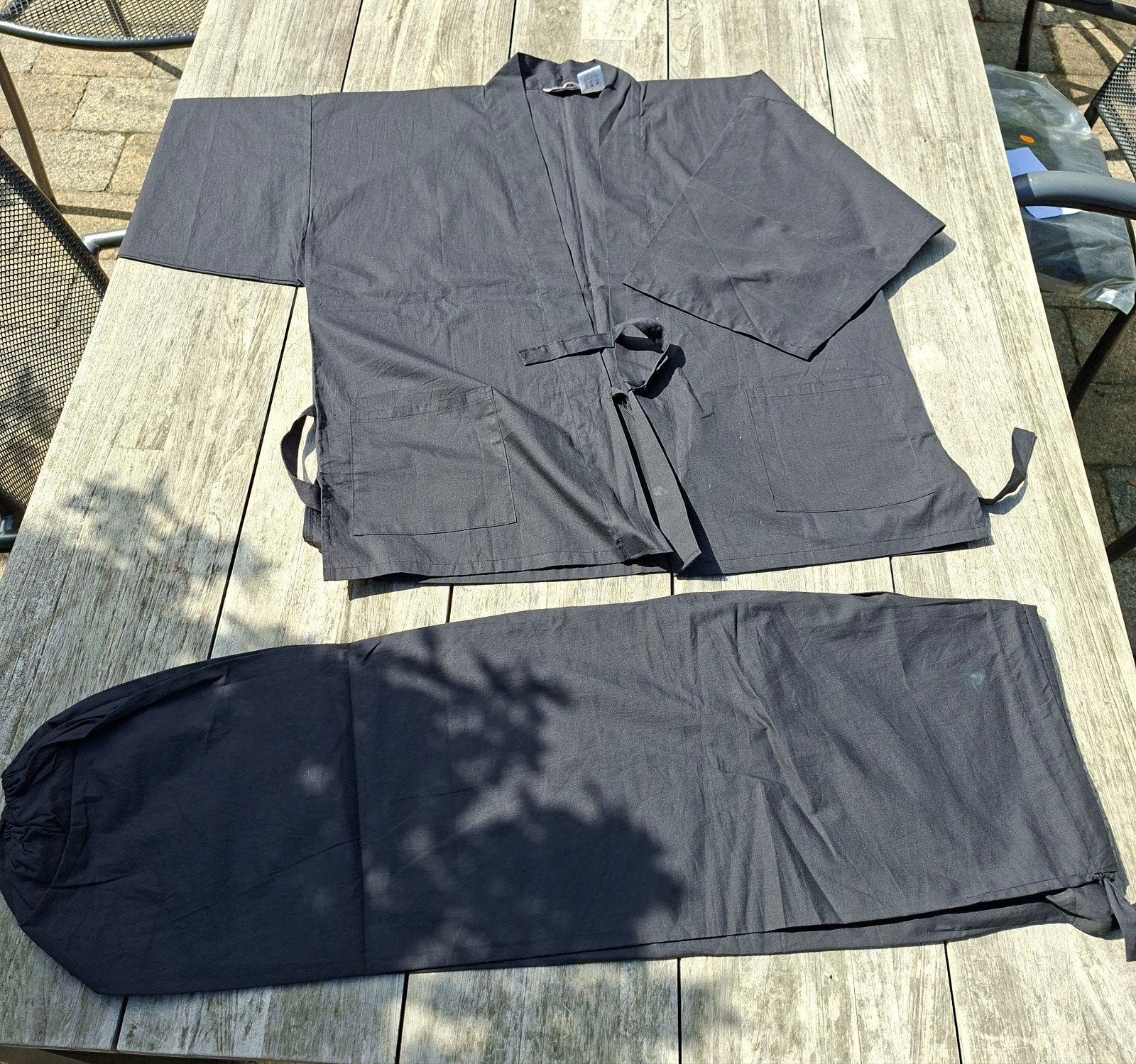 Kimono zwart kort model, Maat L, Ophalen of Verzenden, Nieuw, Overige