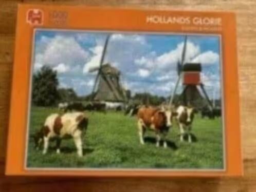 Puzzel:Hollands glorie:koeien & molens ( jumbo), Ophalen of Verzenden, 500 t/m 1500 stukjes, Zo goed als nieuw