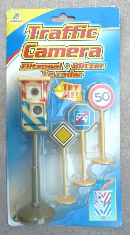 Traffic camera flitspaal in blister 1/20. Jaren 80., Ophalen of Verzenden