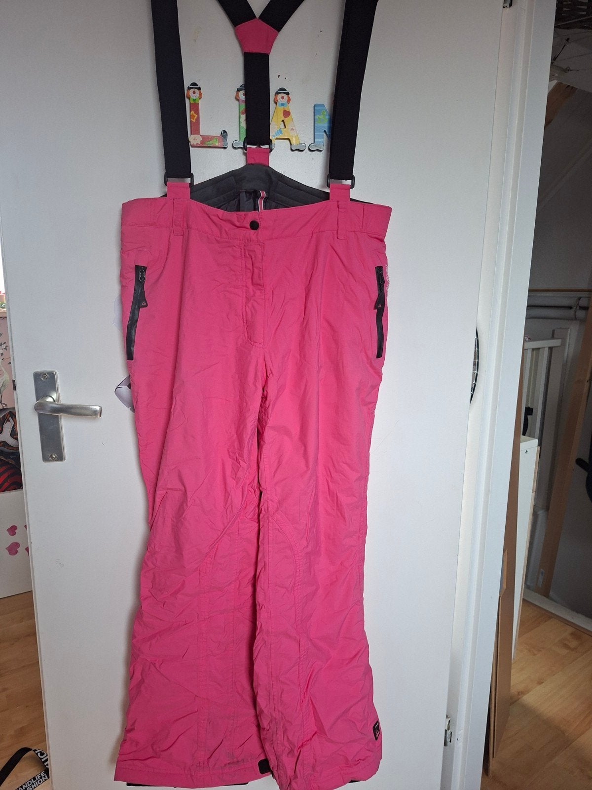 roze dames skibroek maat XL, Broek, Falcon, Maat 46/48 (XL) of groter, Ophalen of Verzenden