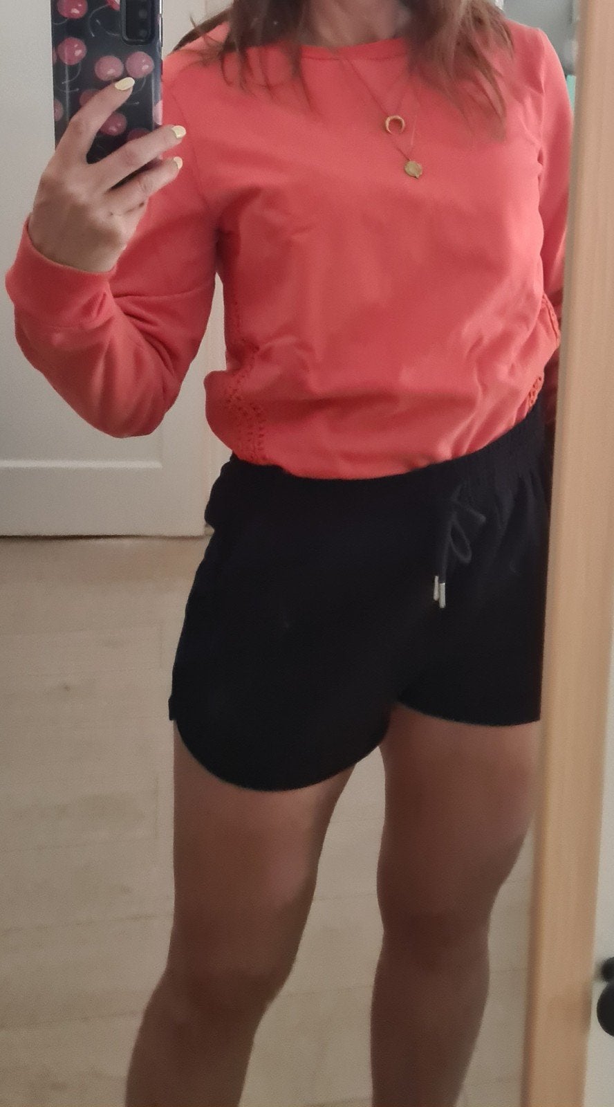 Koraalrode sweater van Yaya, maat 36/S, Maat 38/40 (M), Ophalen of Verzenden, Onbekend, Lange mouw