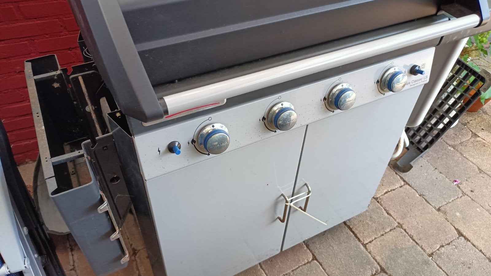 Campingaz BBQ, grijs/zwart, zijbrander, Ophalen, Gebruikt, Campingaz