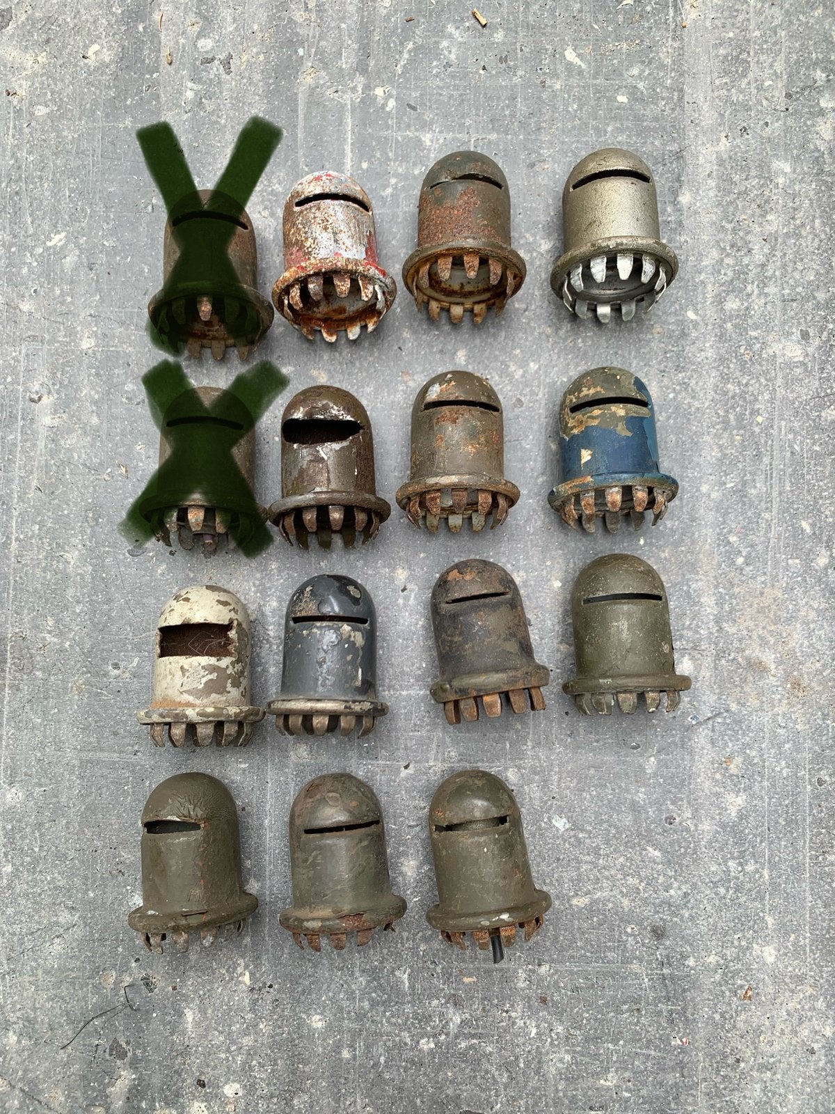 13x dashboard verlichtingskappen legervoertuig Jeep Dodge US, Ophalen of Verzenden, Landmacht, Amerika