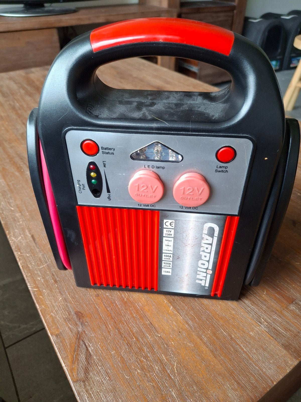 Carpoint accu jumpstarter, Auto diversen, Jumpstarters, Ophalen, Zo goed als nieuw