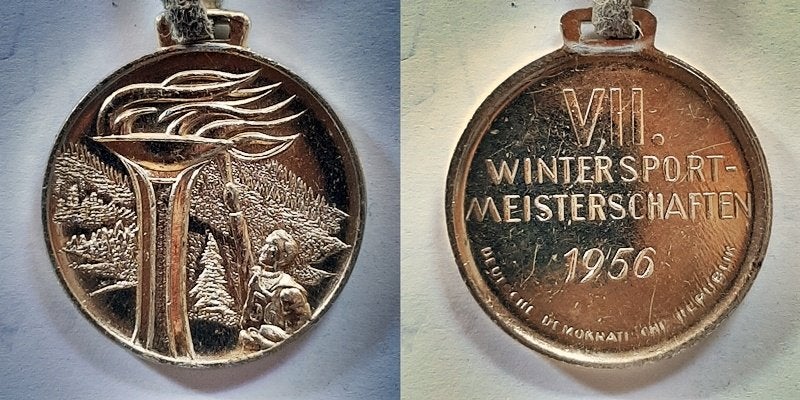 Wintersportmedaille DDR 1956, Verzenden, Overige materialen, Buitenland