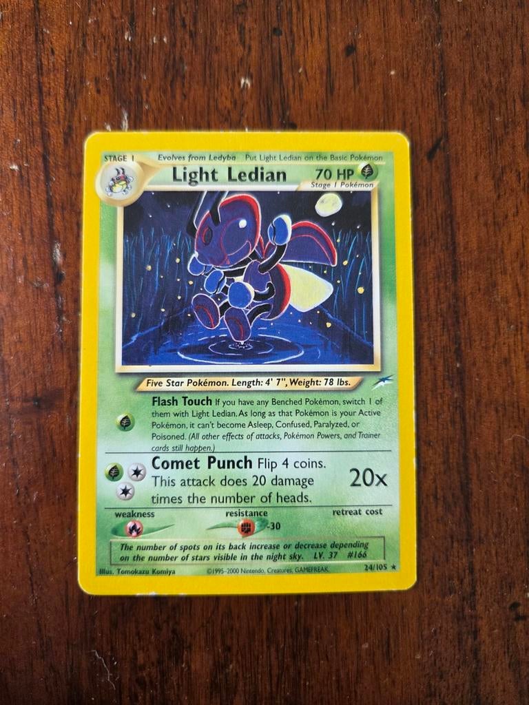 Light Ledian #24/105 - Neo Destiny, Ophalen of Verzenden, Gebruikt