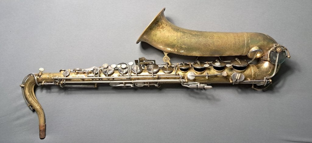 Tenorsax Martin Committee II 1939, Muziek en Instrumenten, Blaasinstrumenten | Saxofoons, Ophalen, Gebruikt, Tenor, Met koffer