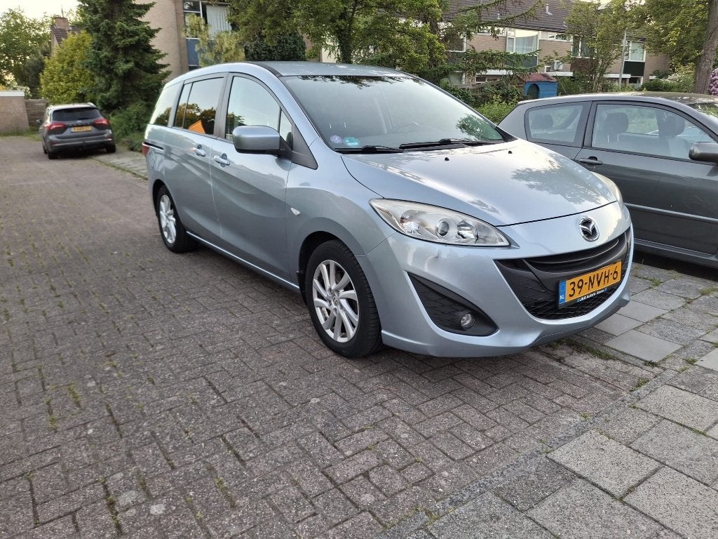 Mazda 5 2.0 110KW 150pk 2010 Blauw 7p, Cruise control, Auto's, Euro 5, Stof, Zwart, 4 cilinders