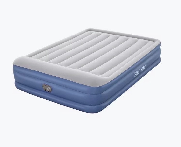 NIEUW fijn    2-persoons extra breed luchtbed 203x152x46 cm, Caravans en Kamperen, Luchtbedden, Ophalen, Zo goed als nieuw, 2-persoons
