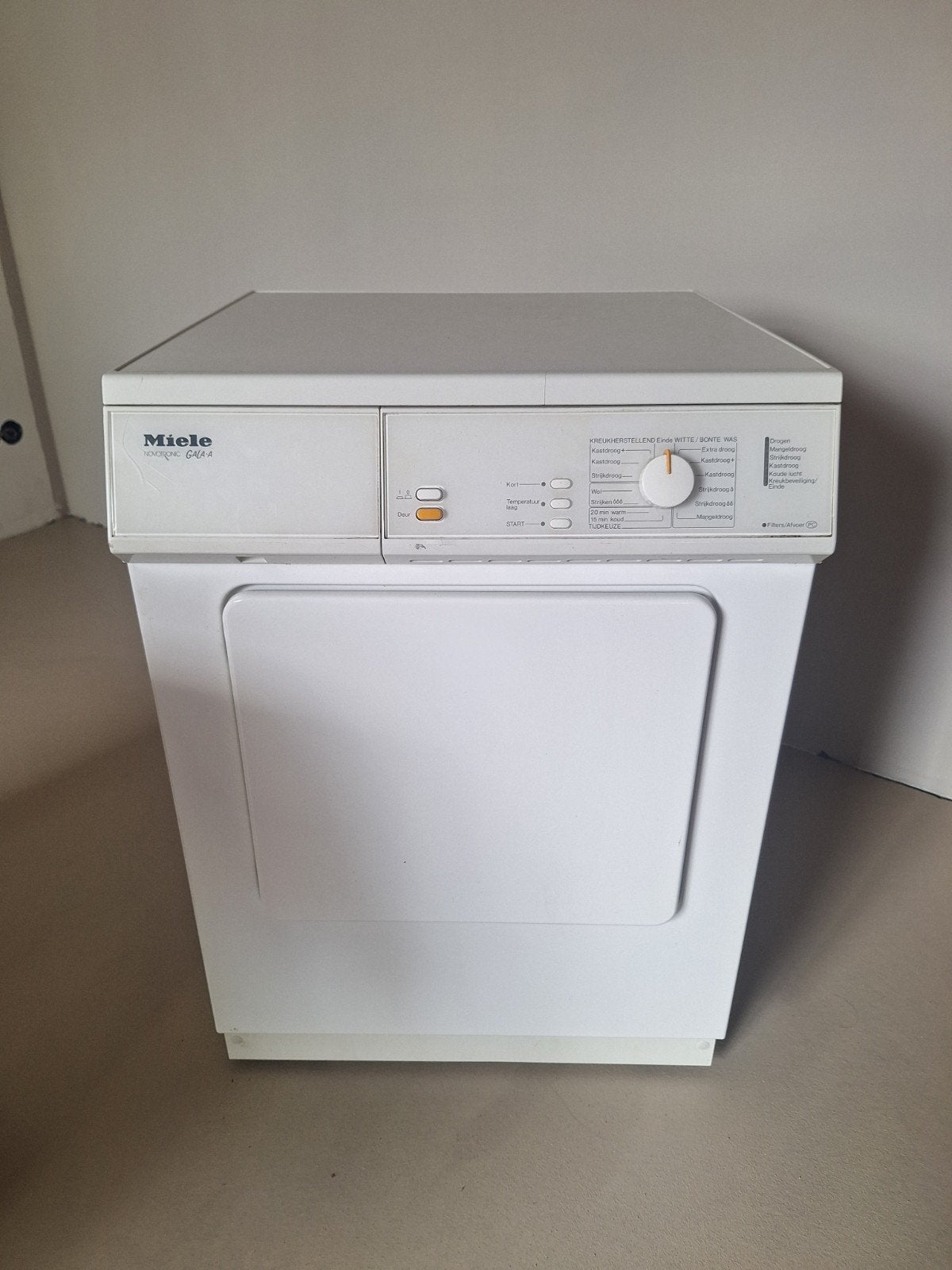 Miele Novotronic Gala-A droger in prima staat, Witgoed en Apparatuur, Ophalen, 6 tot 8 kg, Gebruikt, Luchtafvoer