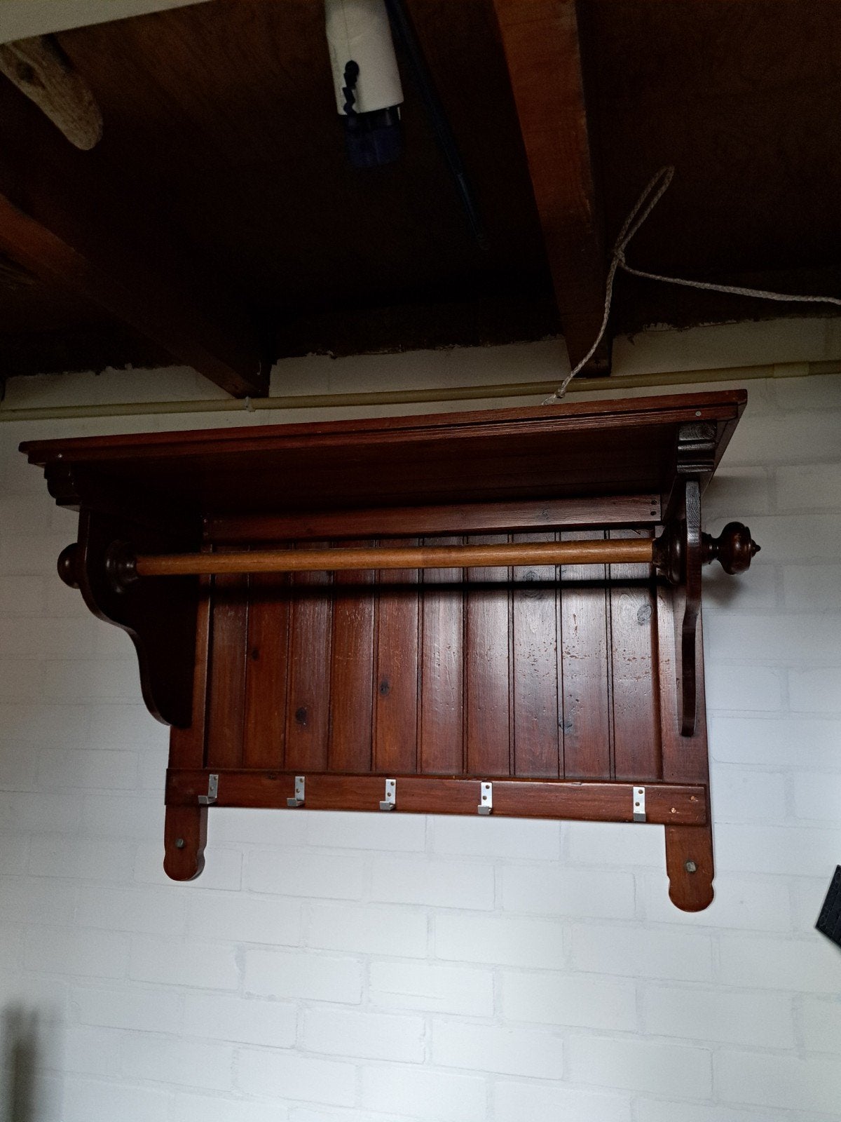 vintage wand kapstok nostalgisch, Gebruikt, Minder dan 100 cm, Hout, Ophalen