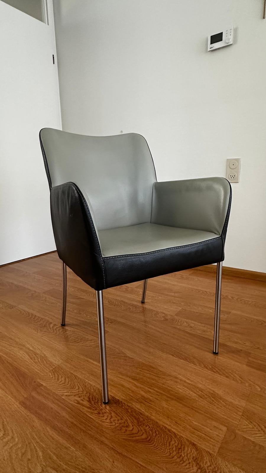 Eetkamerstoelen, leer, Bert Plantagie, Huis en Inrichting, Stoelen, Ophalen, Gebruikt, Overige kleuren, Leer