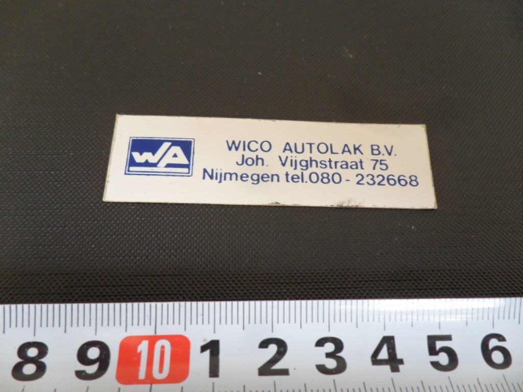 sticker nijmegen WICO AUTOLAK BV joh. vijghstraat 75, Ophalen, Zo goed als nieuw